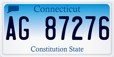 CT license plate AG87276