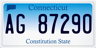 CT license plate AG87290