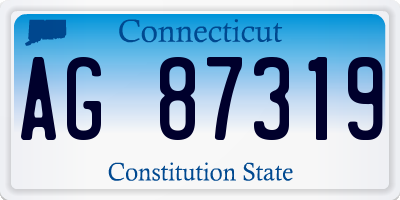 CT license plate AG87319