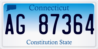 CT license plate AG87364