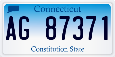CT license plate AG87371