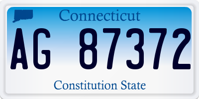 CT license plate AG87372