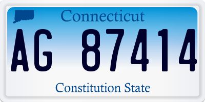 CT license plate AG87414