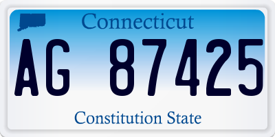 CT license plate AG87425