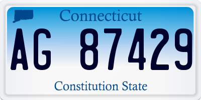 CT license plate AG87429