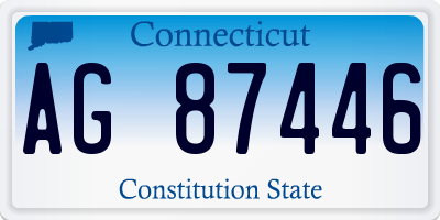 CT license plate AG87446