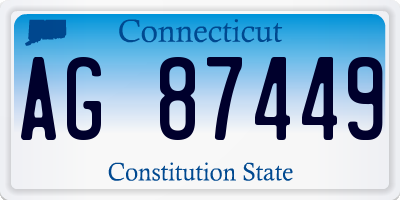 CT license plate AG87449