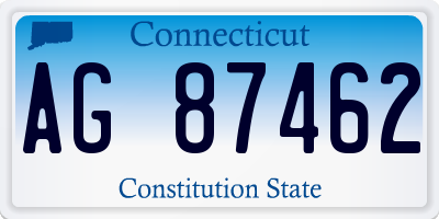 CT license plate AG87462