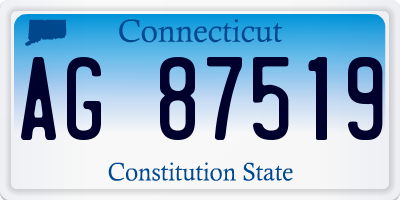 CT license plate AG87519