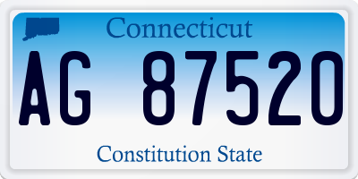 CT license plate AG87520