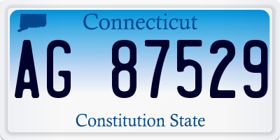CT license plate AG87529