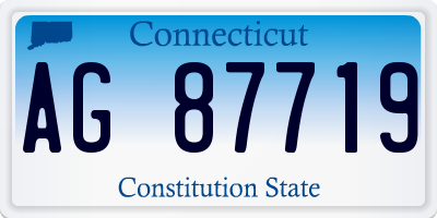 CT license plate AG87719