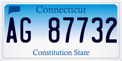 CT license plate AG87732