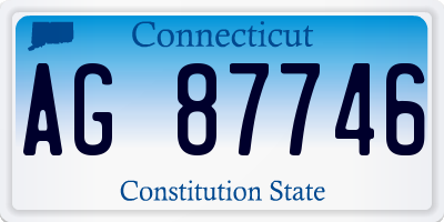 CT license plate AG87746