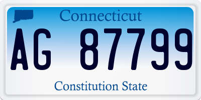 CT license plate AG87799