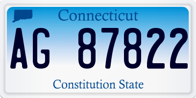CT license plate AG87822