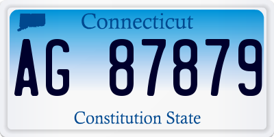 CT license plate AG87879