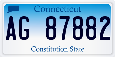 CT license plate AG87882