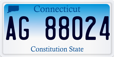 CT license plate AG88024