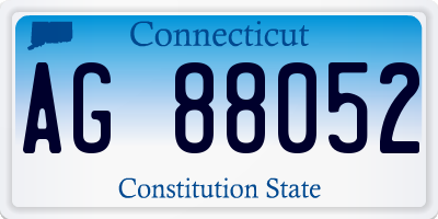 CT license plate AG88052