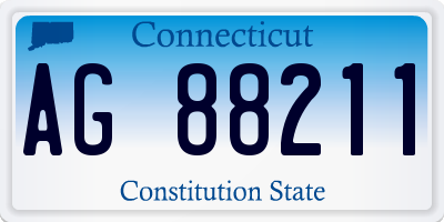 CT license plate AG88211