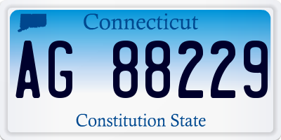 CT license plate AG88229