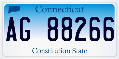 CT license plate AG88266