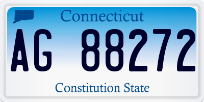 CT license plate AG88272