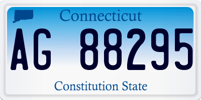 CT license plate AG88295
