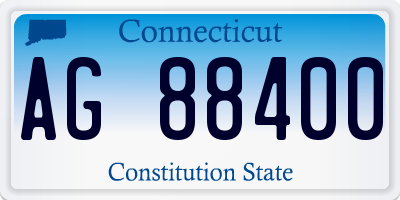 CT license plate AG88400