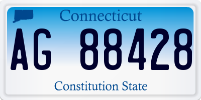 CT license plate AG88428