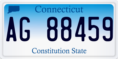 CT license plate AG88459