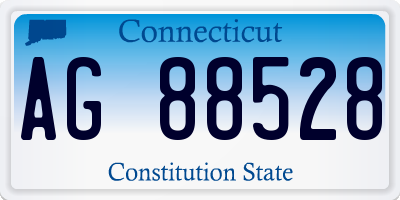 CT license plate AG88528