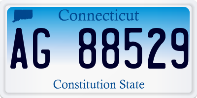CT license plate AG88529