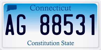 CT license plate AG88531