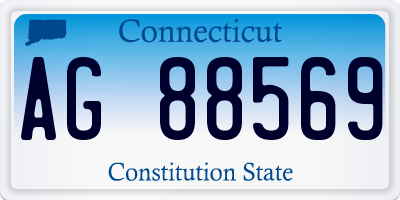 CT license plate AG88569
