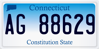 CT license plate AG88629