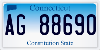 CT license plate AG88690
