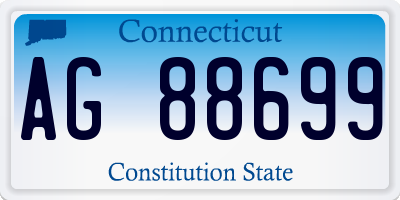 CT license plate AG88699