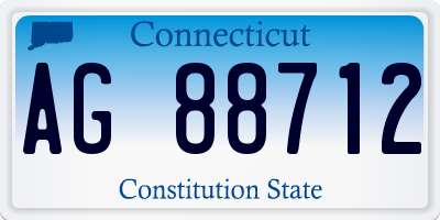 CT license plate AG88712