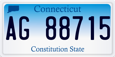 CT license plate AG88715