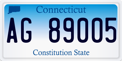 CT license plate AG89005