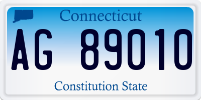 CT license plate AG89010