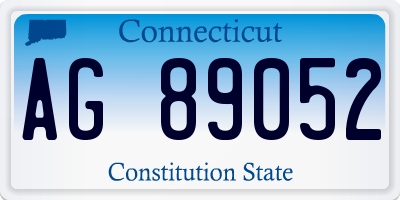 CT license plate AG89052