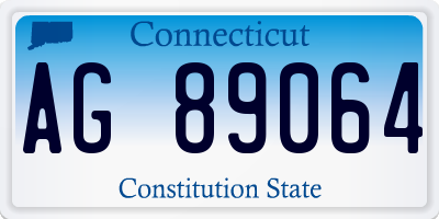 CT license plate AG89064