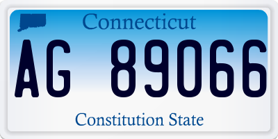 CT license plate AG89066