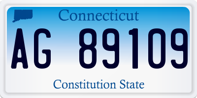 CT license plate AG89109