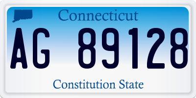 CT license plate AG89128