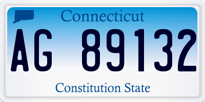 CT license plate AG89132