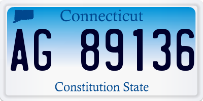 CT license plate AG89136